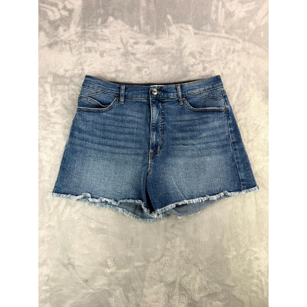 Sofia Jeans by Sofia Vergara Chi Shorty Denim Shorts Womens 10 Blue Frayed Hem